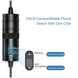 Clip-On Microphone M1 Phone / Camera / Laptop / Live Streaming / Voice Control / Vlog / Video Recording Noise Reduction Microphone