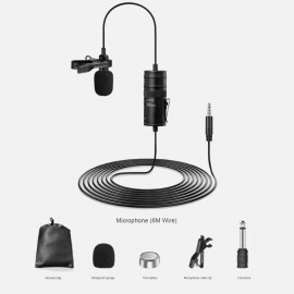 Clip-On Microphone M1 Phone / Camera / Laptop / Live Streaming / Voice Control / Vlog / Video Recording Noise Reduction Microphone