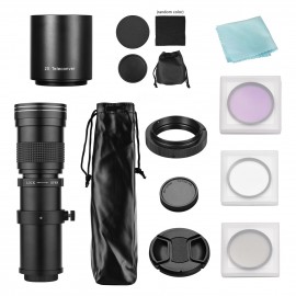 Camera MF Super Telephoto Zoom Lens F/8.3-16 420-800mm T Mount + UV/CPL/FLD Filters Set +2X 420-800mm Teleconverter Lens + T2-AF Adapter Ring for Sony AF Mount A900/ A850/ A700/ A580/ A560/ A550/ A500/ A99/ A77 Cameras