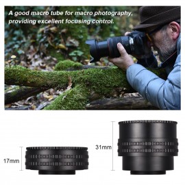 M52-M42(17-31) 17mm-31mm M52 to M42 Mount Camera Lens Adapter Ring Macro Extension Tube Helicoid Lens Focusing Adapter Ring for Macro Photography