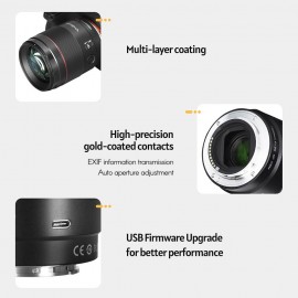 YNLENS YN85mm F1.8S DF 85MM Auto Focus Camera Lens F1.8 Large Aperture 8 Groups 9 Blades High-quality Focus Motor Smart Face Focus Replacement for Sony E-Mount Cameras