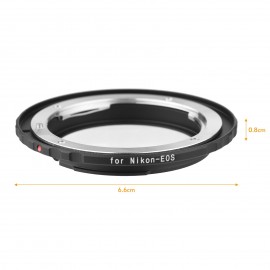 Andoer Nikon-EOS Camera Lens Adapter Ring with Infinity Focus Replacement for Nikon F/AF AI AI-S Camera Lens to Canon EOS EF/EF-S Mount Cameras EOS 1DS 1D 5D 7D 60D 600D