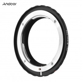 Andoer Nikon-EOS Camera Lens Adapter Ring with Infinity Focus Replacement for Nikon F/AF AI AI-S Camera Lens to Canon EOS EF/EF-S Mount Cameras EOS 1DS 1D 5D 7D 60D 600D