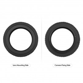 T2-NEX Metal Lens Mount Adapter Ring T/T2 Mount Lens Adapter Replacement for Sony NEX-7/NEX-6/NEX-5/NEX-5C/NEX-5N/NEX-5R/NEX-5T/NEX-3/NEX-C3/NEX-F3/NEX-3N NEX E-Mount Mirrorless Cameras