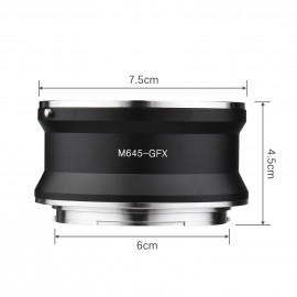 M645-GFX Camera Lens Adapter Replacement for Mamiya 645 Lens to Fujifilm G Mount GFX100 GFX50S GFX50R GFX100S Cameras