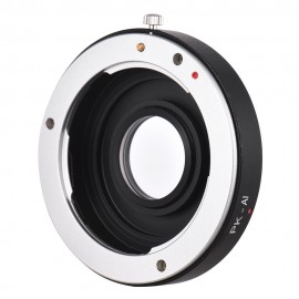 PK-AI Lens Mount Adapter Ring with Optical Glass for Pentax K Mount Lens to Fit for Nikon AI F Mount Camera Body Focus Infinity 