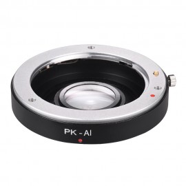 PK-AI Lens Mount Adapter Ring with Optical Glass for Pentax K Mount Lens to Fit for Nikon AI F Mount Camera Body Focus Infinity