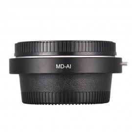 MD-AI Lens Mount Adapter Ring with Corrective Lens for Minolta MD MC Mount Lens to Fit for Nikon AI F Mount Camera for D3200 D5200 D7000 D7200 D800 D700 D300 D90 Focus Infinity