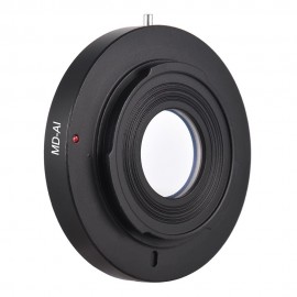 MD-AI Lens Mount Adapter Ring with Corrective Lens for Minolta MD MC Mount Lens to Fit for Nikon AI F Mount Camera for D3200 D5200 D7000 D7200 D800 D700 D300 D90 Focus Infinity