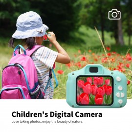 Portable Cute Children Digital Camera Rechargeable Video Camera Camcorder Support Games with 1.9 Inch Display Screen 32G TF Card Outdoor Photography Birthday Holiday Christmas Gift for Children Girls Boys Age 3-10