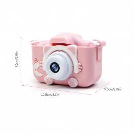 Portable Children Digital Camera 20MP 1080P HD Video Camera Camcorder Cute Rechargeable Selfie Camera with 1.9 Inch Screen 32GB Memory Card Support Games Outdoor Photography Birthday Christmas Gift for Children Girls Boys Age 3-10