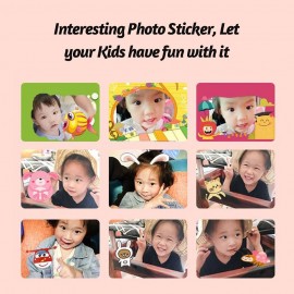 Instant Print Cameras Kids Camera 2.4 Inch Screen 1080P Video Recording Zero Ink 180° Rotation Lens with Print Paper for Children Kids