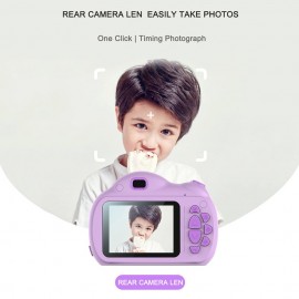 Portable Intelligent Focus Mode Large Screen Children Camera Cartoon Mini Dual Lens Digital Camera For Children Without Storage Card