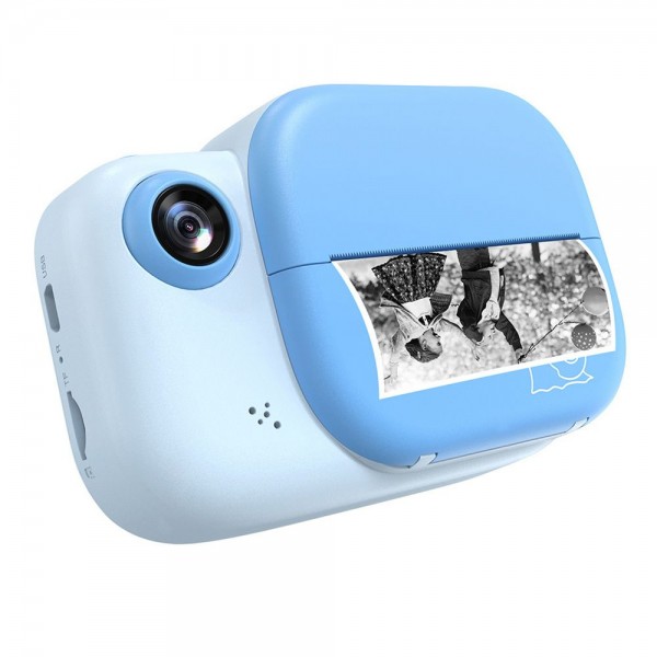 Kids Instant Print Camera 3.0 Inch Large Screen 1080P 12MP Digital Video Camera with Print Paper Roll Hanging Rope for Children Boys Girls