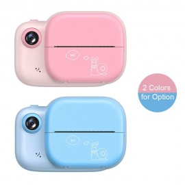 Kids Instant Print Camera 3.0 Inch Large Screen 1080P 12MP Digital Video Camera with Print Paper Roll Hanging Rope for Children Boys Girls