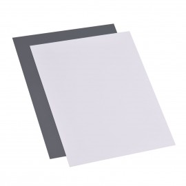 25*20CM Large Size White Balance Card White Card + Grey Card Set 18% Exposure Photography Card for Digital Photography Film Photography Video Shooting